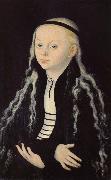 Lucas Cranach Madeleine Luther portrait oil on canvas